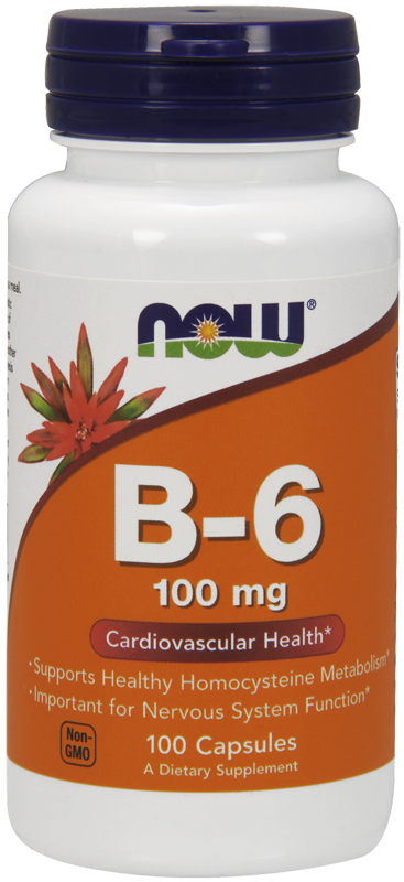 Now Foods Vitamin B6 100 Capsules