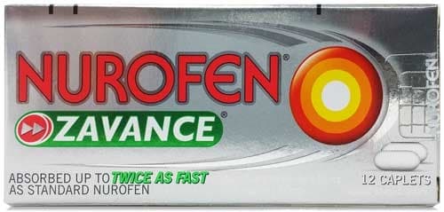 Nurofen Zavance Ibuprofen Pain Relief 12 Caplets