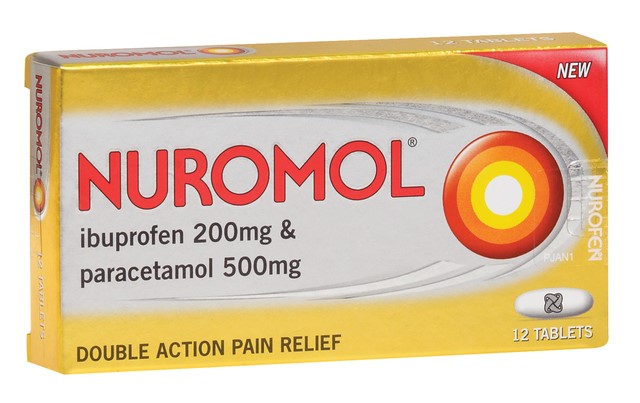 Nuromol Double Strength Pain Relief 12 Tablets