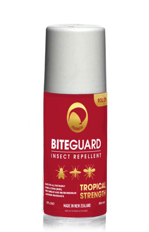 Pharmexa BiteGuard Insect Repellent Tropical Strength Roll On 80ml