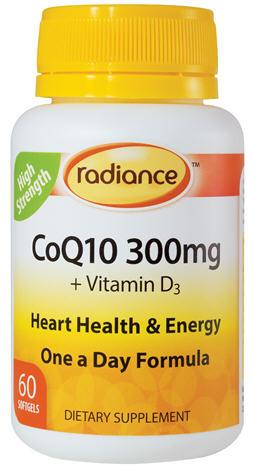 Radiance CoQ10 300mg 60 Softgels