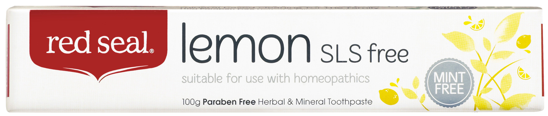 Red Seal Lemon Toothpaste SLS Free 100g