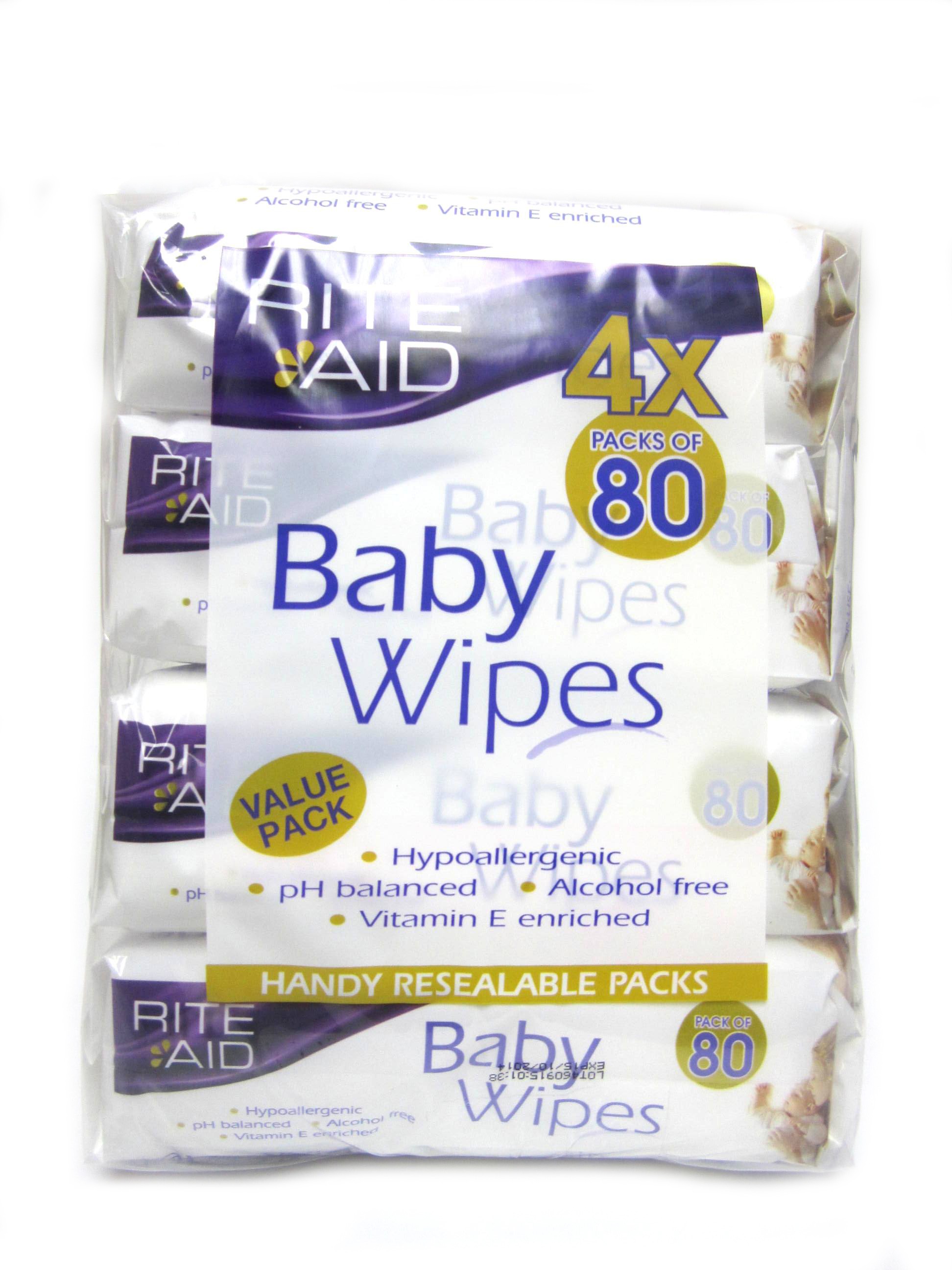 Rite Aid Baby Wipes 4 Packs Of 80s