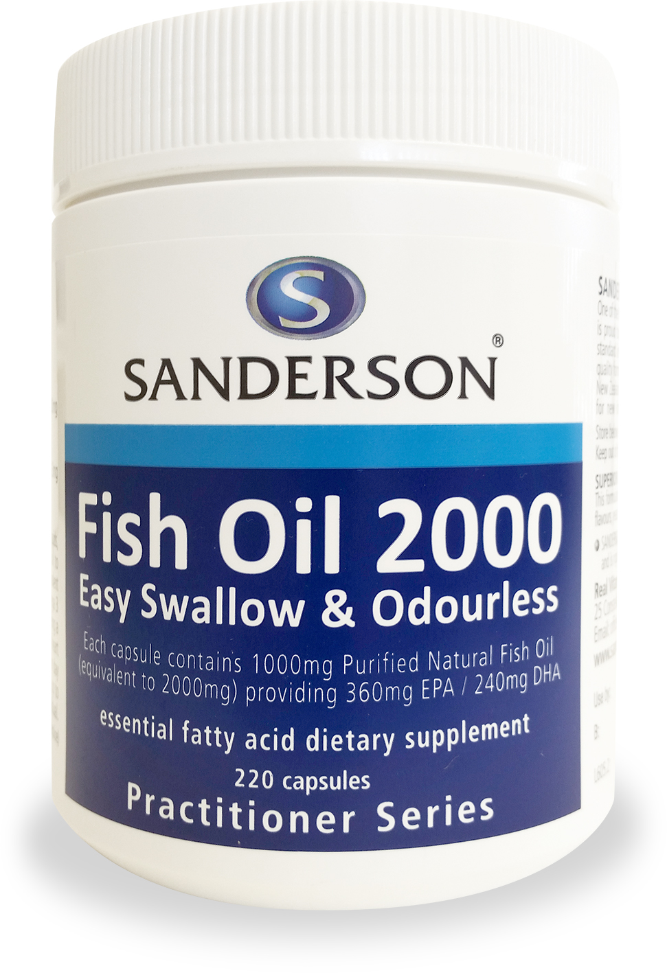Sanderson Fish Oil 2000mg Odourless 220 Capsules