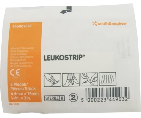 Smith & Nephew Leukostrip Closures 6.4mmx7.6mm Single