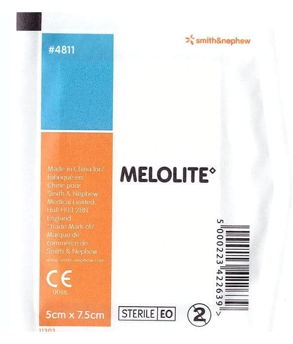 Smith & Nephew Melolite Dressing 5cmx7.5cm Single