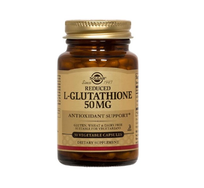 Solgar L-Glutathione Reduced 50mg Vegetable Capsules