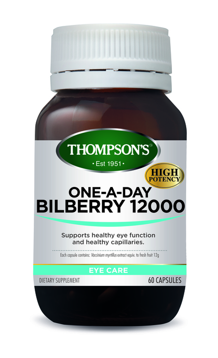 Thompson's Bilberry 12000mg One A Day 60 Capsules