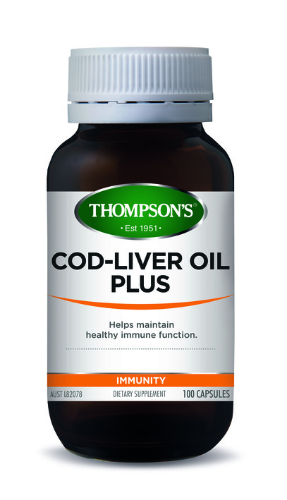 Thompson's Cod Liver Oil 100 Capsules