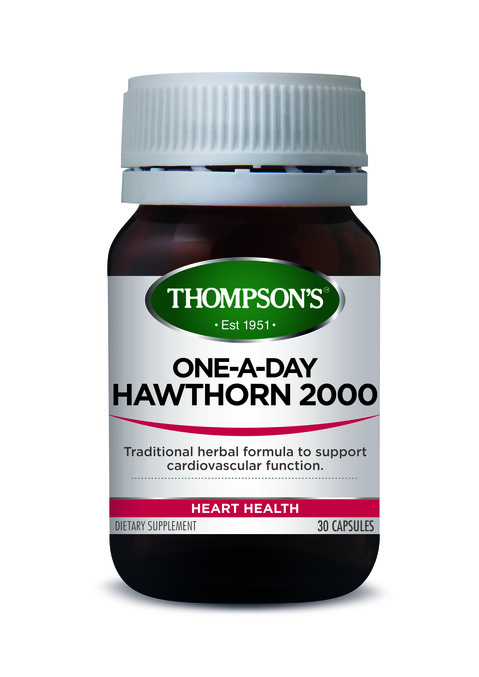 Thompson's Hawthorn 2000mg One A Day 30 Capsules