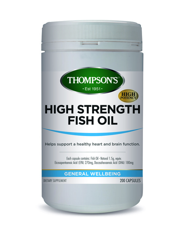 Thompson's High Strength Fish Oil 1500mg 200 Capsules