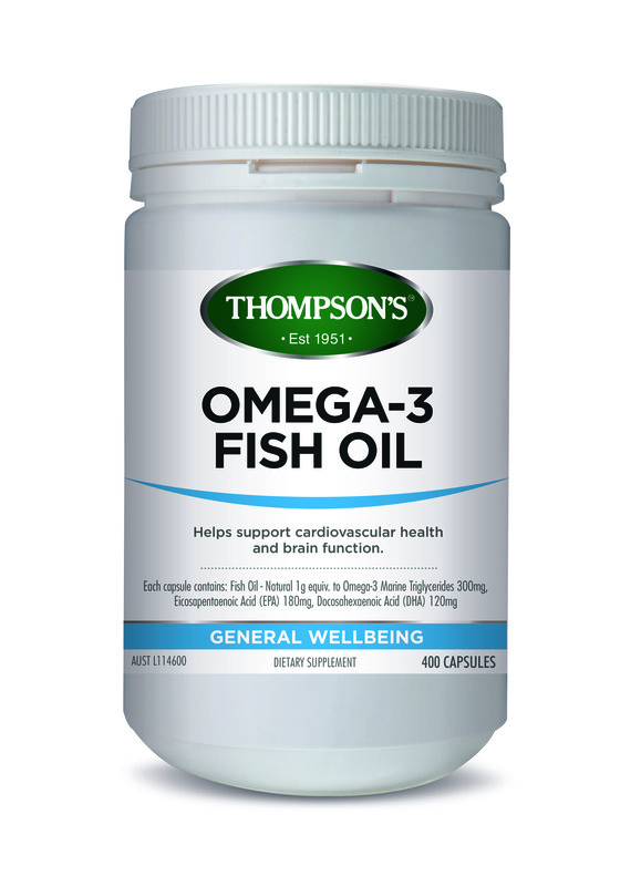 Thompson's Omega 3 Fish Oil 1000mg 400 Capsules