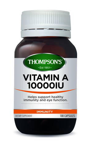 Thompson's Vitamin A 10000IU 100 Capsules